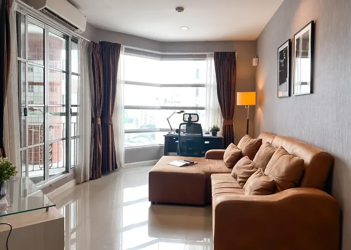 Apartment Upscale Modern 2br - Ultra Fast Wifi - Bts Asoke Bangkok